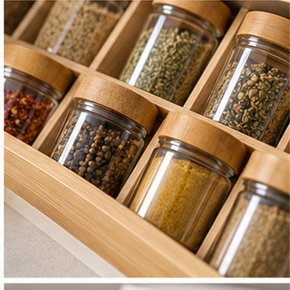 Angled Spice Jar Drawer Inserts detail view