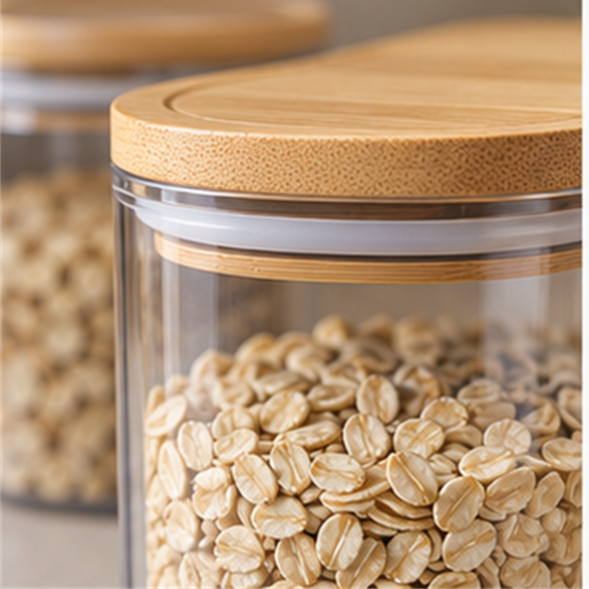 Clear Pantry Jar Set detail view