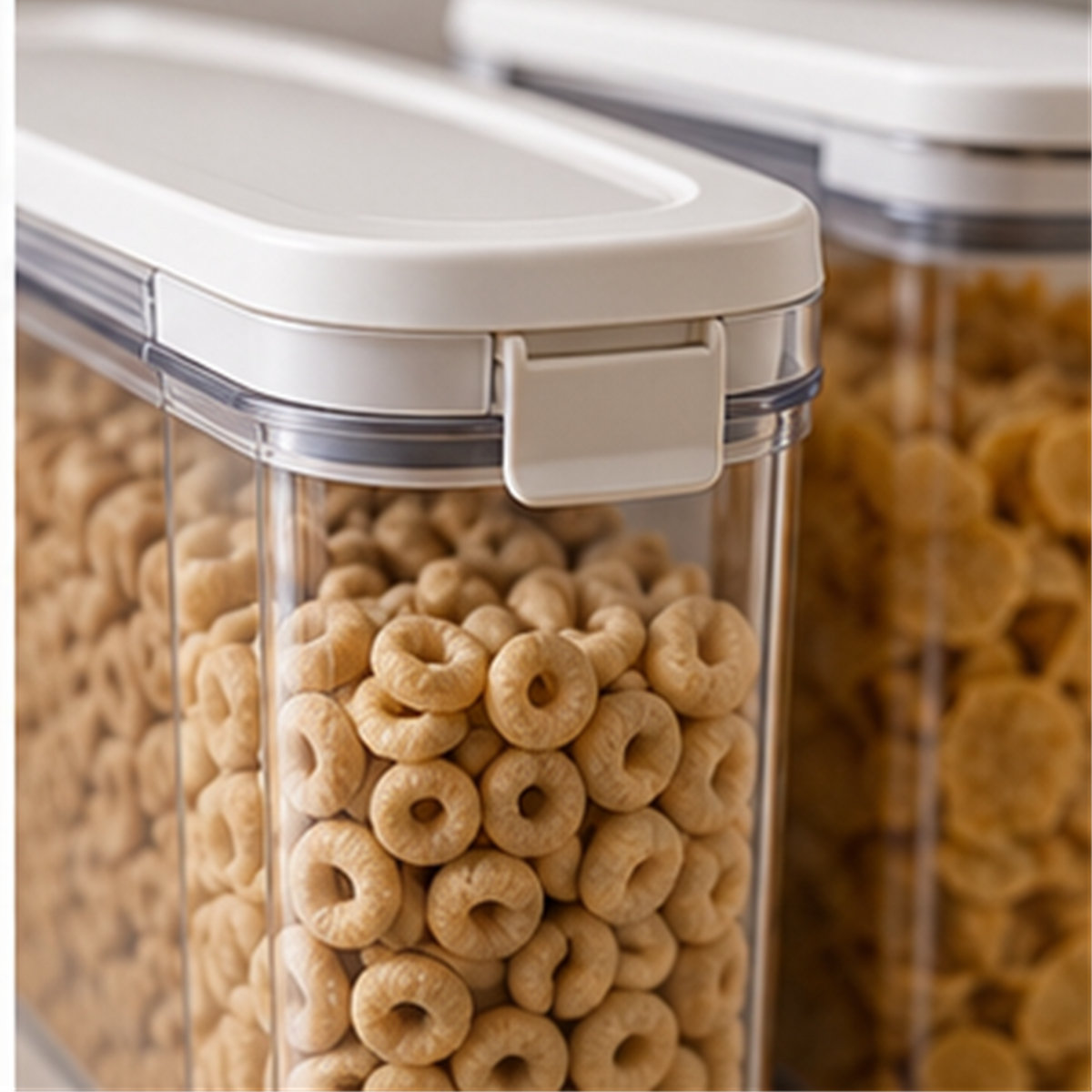 Rectangular Cereal Container Set detail view