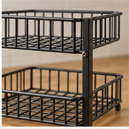 Two Tier Countertop Basket Rack detail view