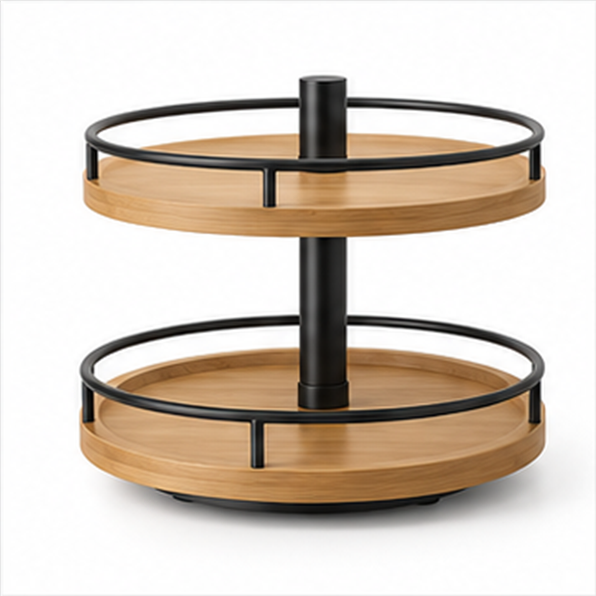 Two Tier Rotating Spice Organizer on a white background