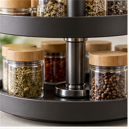 Two Tier Rotating Spice Organizer detail view