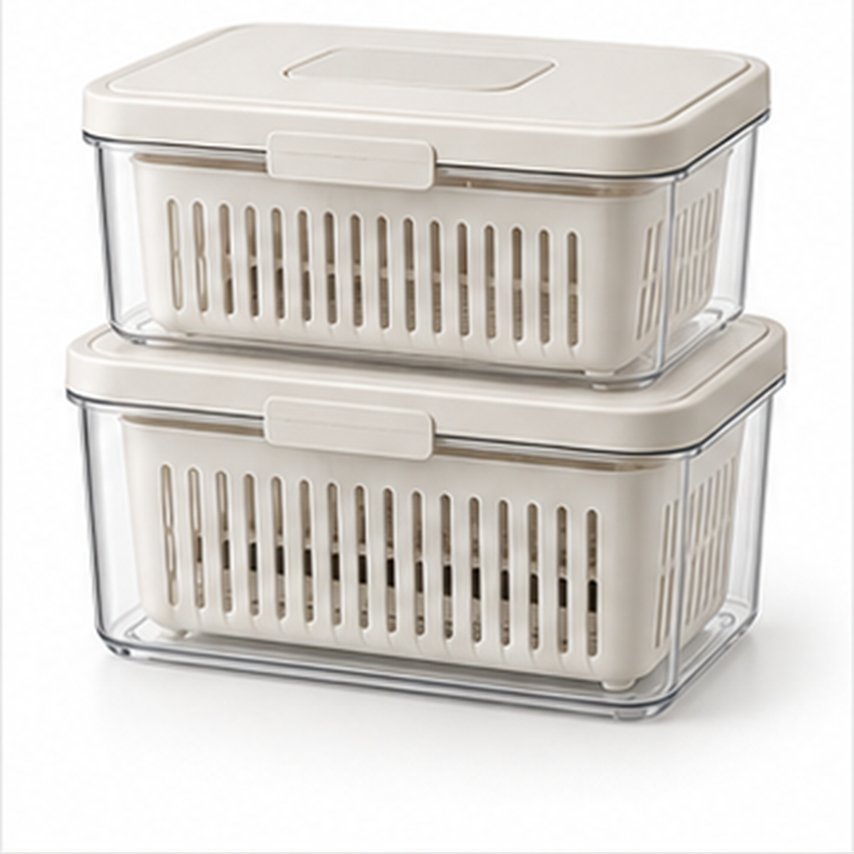 Ventilated Produce Keeper Set on a white background