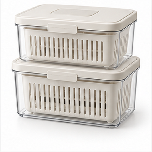 Ventilated Produce Keeper Set on a white background